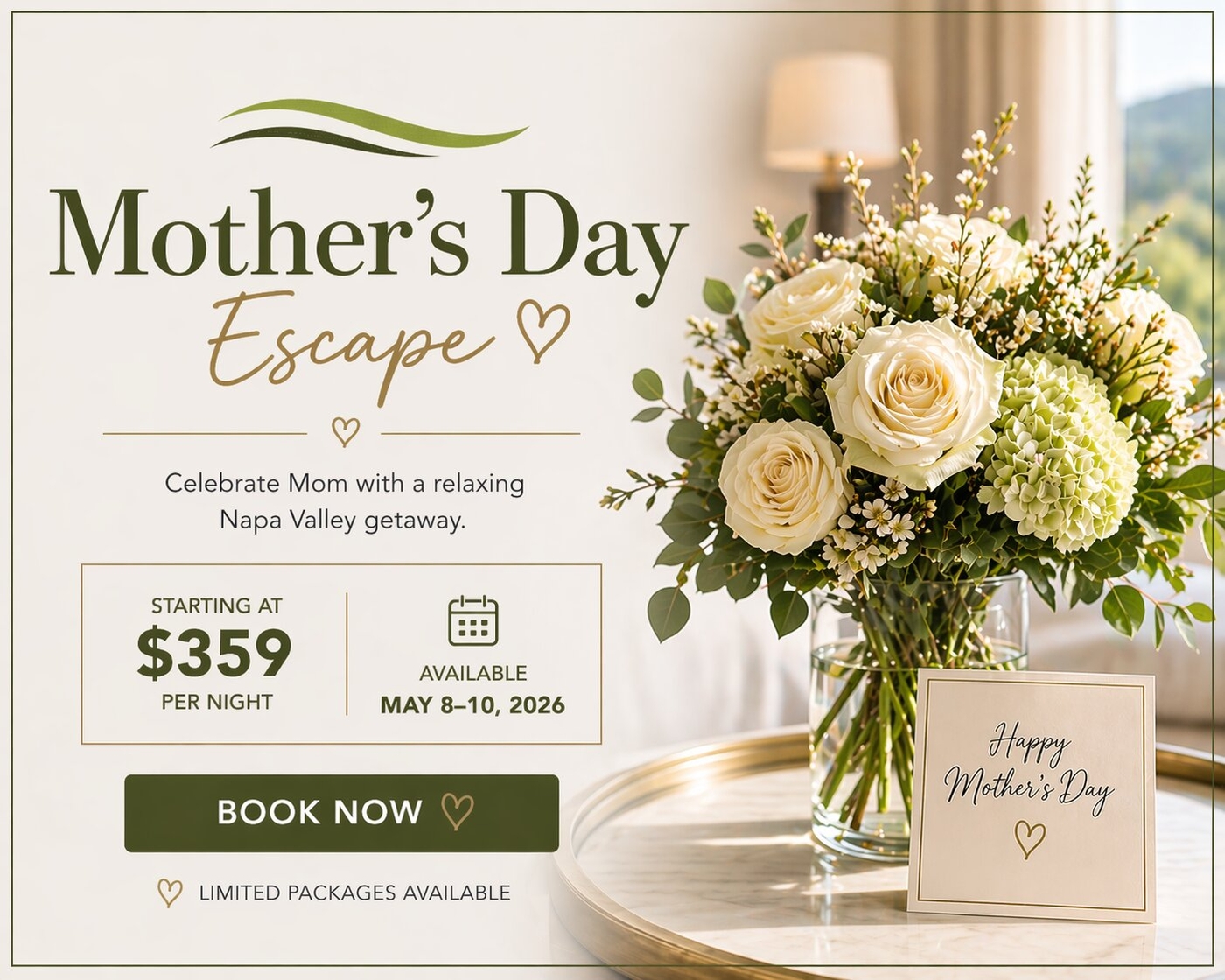 Mothers Day Escape Package
